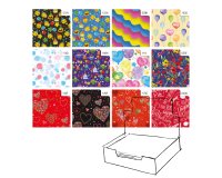 Carta regalo - raso - Fantasia - 70 x 100 cm - Rex Sadoch - scatola 100 fogli