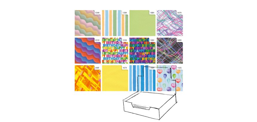 Carta regalo - raso - Colors - 70 x 100 cm - Rex Sadoch - scatola 100 fogli