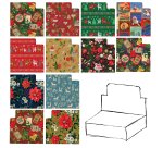 Carta regalo - raso - Country Natale - 70 x 100 cm - Rex Sadoch - scatola 100 fogli