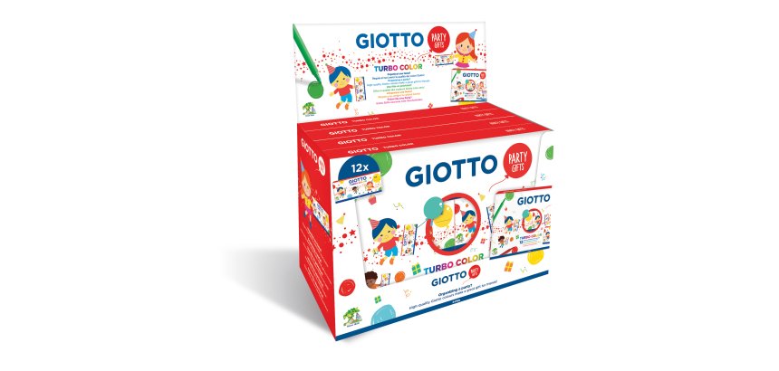 Set 12 astucci da 6 pennarelli - turbo color party gifts - Giotto