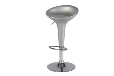 Sgabello Bar - in ABS e acciaio - H 55 / 78 cm - grigio - Serena Group