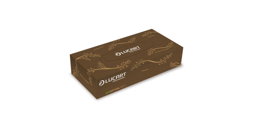 Veline multiuso Econatural - 2 veli - 21 x 20 cm - Lucart - conf. 100 pezzi
