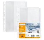 Buste forate ATLA GS P - 21 x 29,7 cm - PP - c/soffietto e patella - trasparente buccia - Sei Rota - conf. 10 pezzi