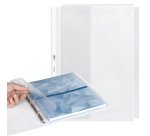 Buste forate ATLA GS P - 21 x 29,7 cm - PP - c/soffietto e patella - trasparente buccia - Sei Rota - conf. 10 pezzi
