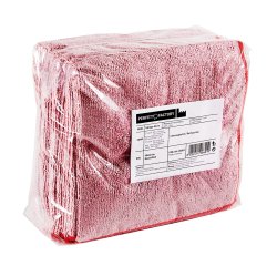 Panni microfibra Ultrega - 40 x 40 cm - rosso - Perfetto - pack 10 pezzi