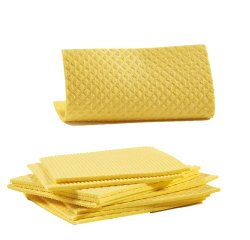Pannospugna Aquos - 18 x 20 cm - giallo - Perfetto - pack 10 pezzi
