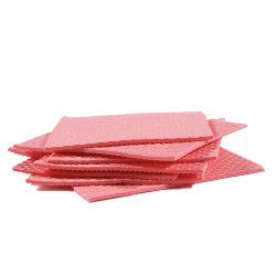 Pannospugna Aquos - 18 x 20 cm - rosso - Perfetto - pack 10 pezzi