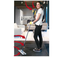 Kit completo sistema di pulizia Spraypro - manico + telaio + 2 top in microfibra + 5 panni vetro - Vileda