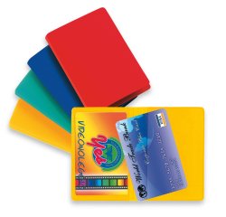 Busta porta card - 5,8x8,7 cm - 2 tasche - colori assortiti - Sei Rota