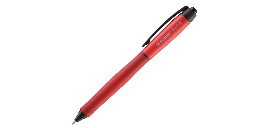 Roller gel a sfera a scatto Palette - rosso - Stabilo