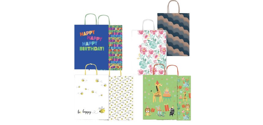 Shoppers - con manici - 26x34,5 cm - fantasie assortite - Rex Sadoch
