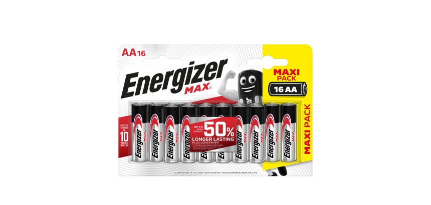 Pila stilo AA - 1,5V - Max alcalina - Energizer - astuccio 16 pezzi