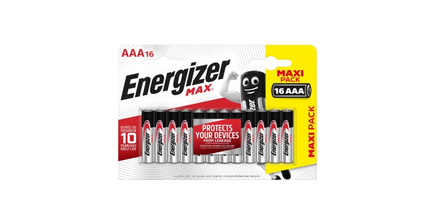 Pila ministilo AAA - 1,5V - Max alcalina - Energizer - astuccio 16 pezzi