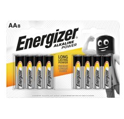 Pila stilo AA - 1,5V - Alkaline Power - Energizer - blister 8 pezzi