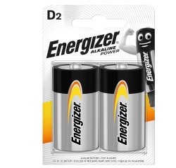 Pila torcia - D - LR20 - Alkaline Power - Energizer - blister 2 pezzi