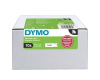 Nastro D1 standard 458030 - 19 mm x 7 mt - PL - nero/bianco - Dymo - value pack 10 pezzi
