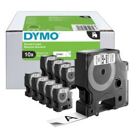 DYMO D1 Standard - label cartridge - 1 roll(s) - 7 x 19 mm (pack of 10)