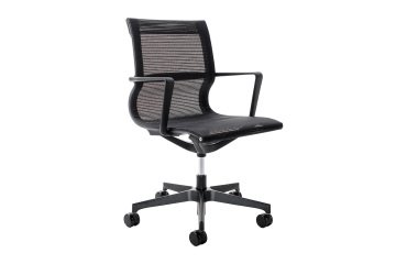 Poltrona direzionale Tekno TKN - con braccioli inclusi - nero - Unisit