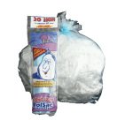 Sacchi - 50 x 60 cm - 30 L - 16 micron - MDPE/HDPE - azzurro trasparente - Rolsac - conf. 20 pezzi