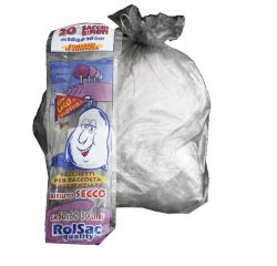 Sacchi - 50 x 60 cm - 30 L - 16 micron - trasparente neutro - Rolsac - conf. 20 pezzi