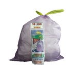 Sacchi - 55 x 65 cm - 44 L - 18 micron - con maniglie - MDPE/HDPE - viola - Rolsac - conf. 15 pezzi