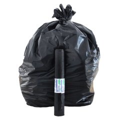 Sacchi - 70 x 110 cm - 110 L - 22 micron - nero - Rolsac - conf. 10 pezzi