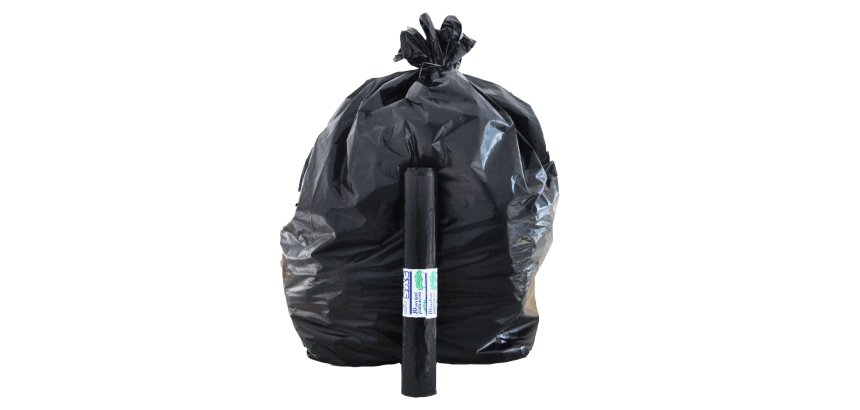 Sacchi - 70 x 110 cm - 110 L - 22 micron - MDPE/HDPE - nero - Rolsac - conf. 10 pezzi