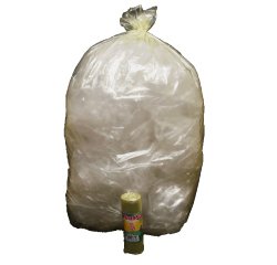 Sacchi - 70 x 110 cm - 110 L - 22 micron - giallo trasparente - Rolsac - conf. 10 pezzi