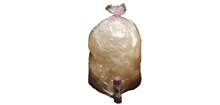 Sacchi - 70 x 110 cm - 110 L - 22 micron - MDPE/HDPE - viola trasparente - Rolsac - conf. 10 pezzi