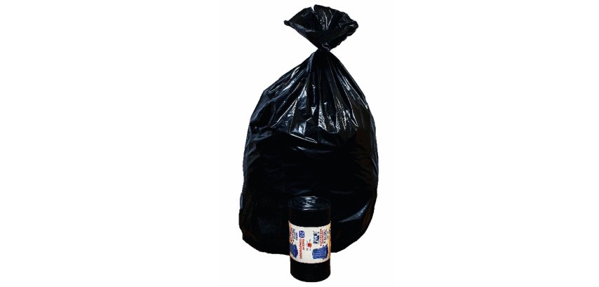 Sacchi - 90 x 120 cm - 130 L - 63 micron - MDPE/HDPE - nero - Rolsac - conf. 10 pezzi