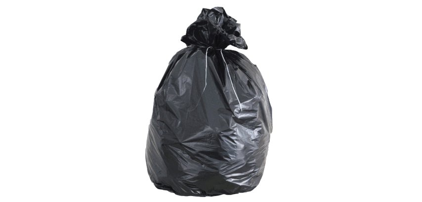 Sacchi - 80 x 110 cm - 130 L - 49 micron - MDPE/HDPE - nero - Rolsac - scatola 100 pezzi