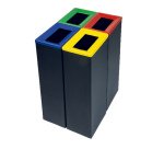 Contenitore gettacarte Bob Color - 30x20x70 cm - 42 L - nero - Medial