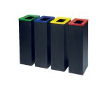 Contenitore gettacarte Bob Color - 30x20x70 cm - 42 L - nero - Medial