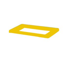 Coperchio per contenitore Bob Color - 30 x 20 x 3,5 cm - giallo - Medial