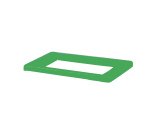 Coperchio per contenitore Bob Color - 30 x 20 x 3,5 cm - verde - Medial