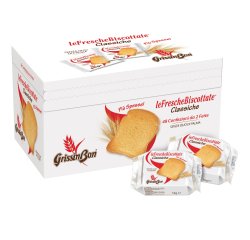 Le Fresche Biscottate - GrissinBon - multipack da 48 monoporzioni (15 gr cad)
