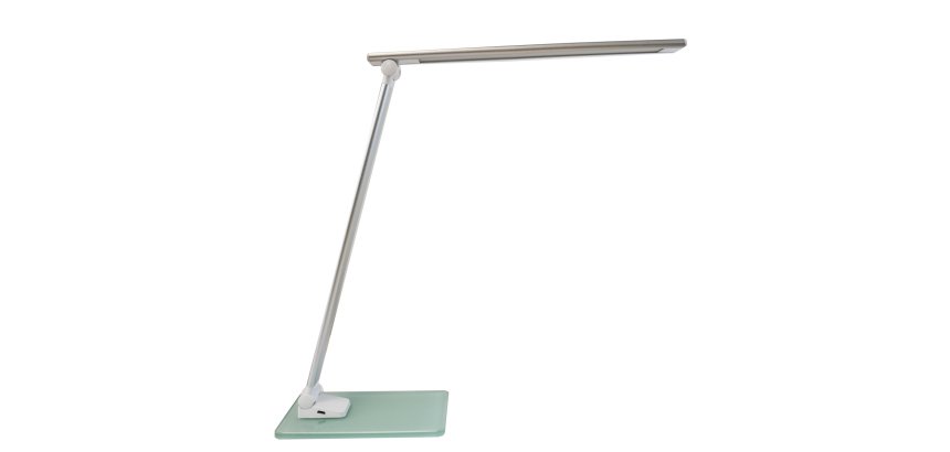 Lampada da tavolo Popy - a led - 6 W - alluminio/vetro - Unilux
