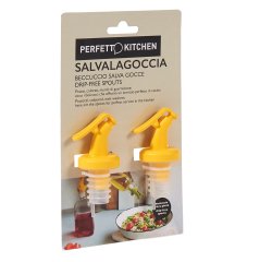 Tappi olio/aceto salvagoccia - Perfetto - set 2 pezzi