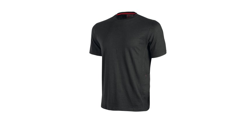 T-Shirt U-Power Road nero, 3 unità