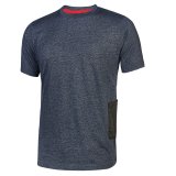 T-Shirt U-Power Road blu, 3 unità