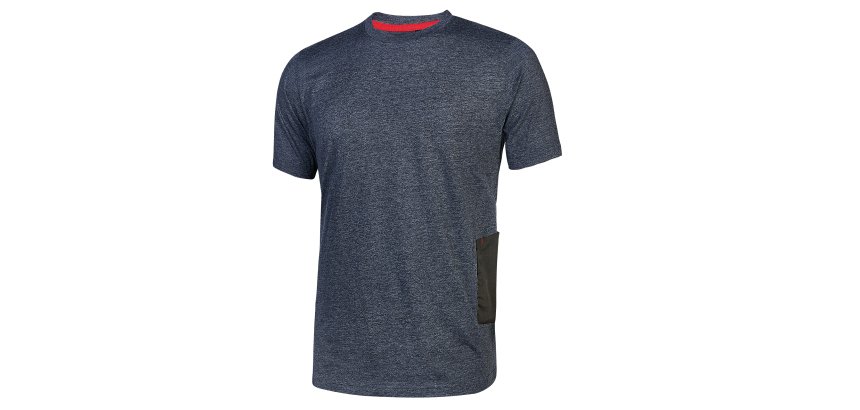 T-Shirt U-Power Road blu, 3 unità