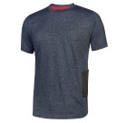 T-Shirt U-Power Road blu, 3 unità