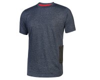 T-Shirt U-Power Road blu, 3 unità
