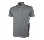 Polo a maniche corte U-Power Gap grigio, 3 unità