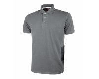 Polo a maniche corte U-Power Gap grigio, 3 unità