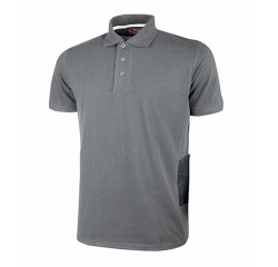 Polo a maniche corte U-Power Gap grigio, 3 unità
