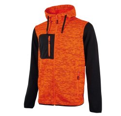 Felpa da lavoro U-Power Rainbow, arancione fluo