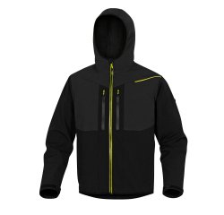 Giacca Deltaplus Softshell Horten, nero/giallo