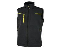 Gilet da lavoro U-Power Saturn, nero/giallo