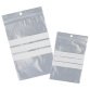 Sacchetto zip - con bande scrivibili e foro - 10 x 15 cm - 50 micron - PE - Viva - conf. 100 pezzi